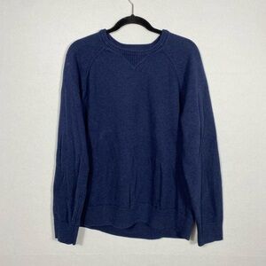 L.L. Bean Men's Deep Blue Crewneck Sweater Cotton/Cashmere size Large